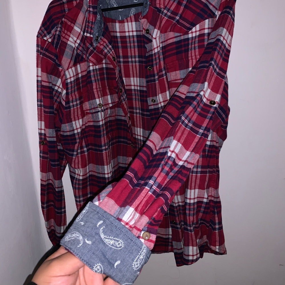 Jachs girlfriend checkered xxl plaid button down